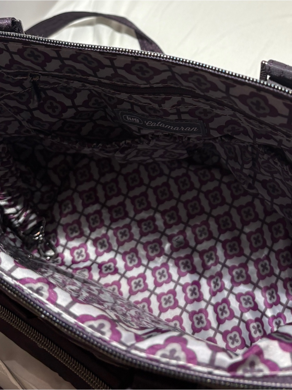 Lug Catamaran Tote - Plum - Picture 5 of 5